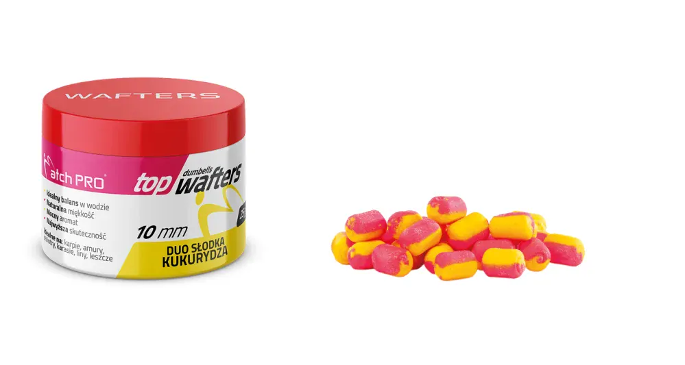 MatchPro Top Dumbells Wafters Duo 10mm 25g - Sladká Kukuřice