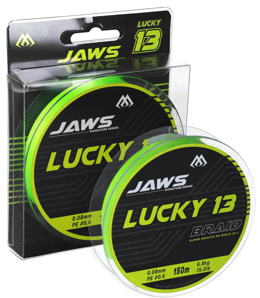 Šňůra Mikado Jaws Lucky 13X 150m 0,14mm 11kg - Fluo Green