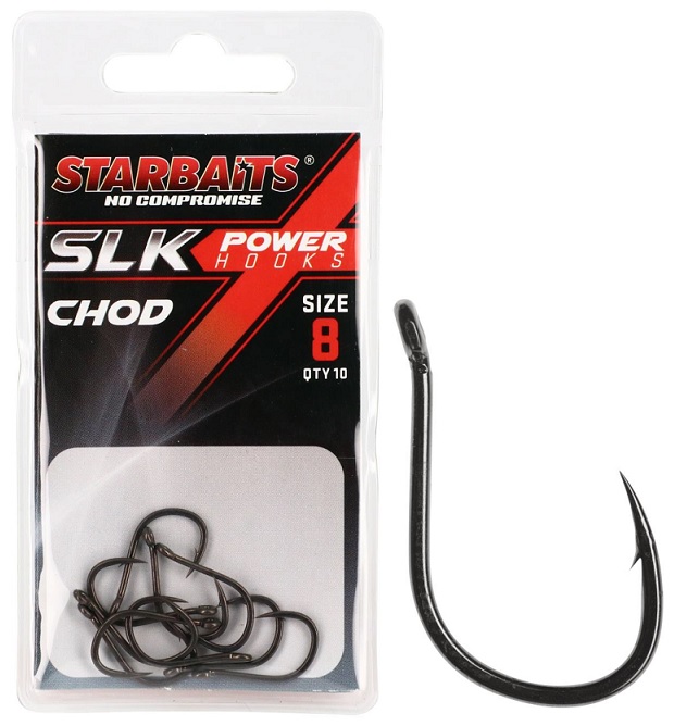 Starbaits Háček Power Hook PTFE TEFLON Chod 10ks