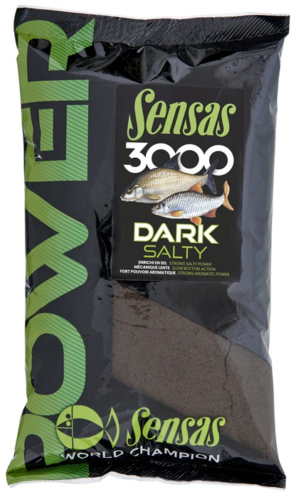 Sensas Krmení 3000 Power Dark Salty 1kg