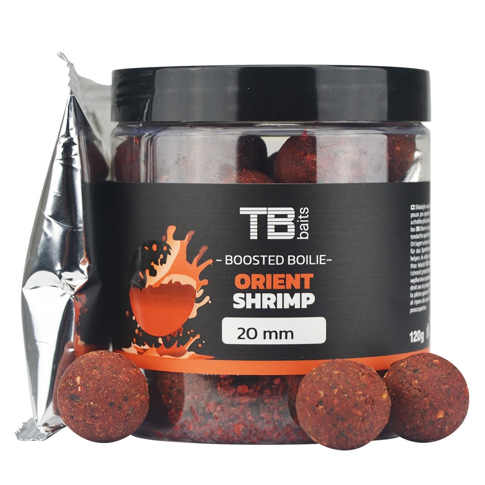 TB Baits Boosterované Boilie Orient Shrimp 120g 20mm