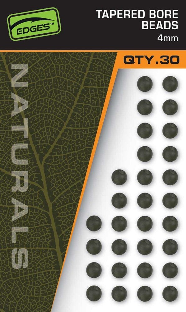 Fox Nárazové Kuličky Naturals Tapered Bore Beads 6mm 30ks