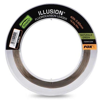 Fox Fluorocarbon Edges Illusion Leader Naturals Green 50 m 0,50 mm 13,6 kg