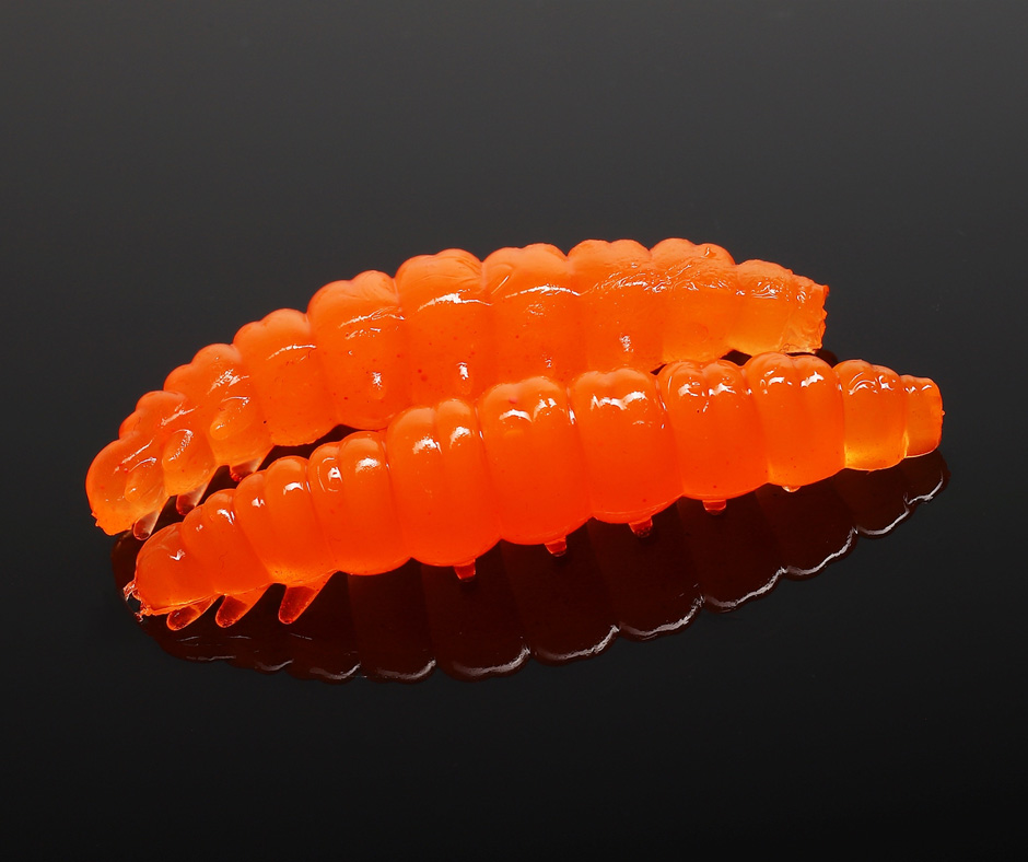 LIBRA LURES Larva 45 – Hot Orange (Cheese) – 12ks/bal