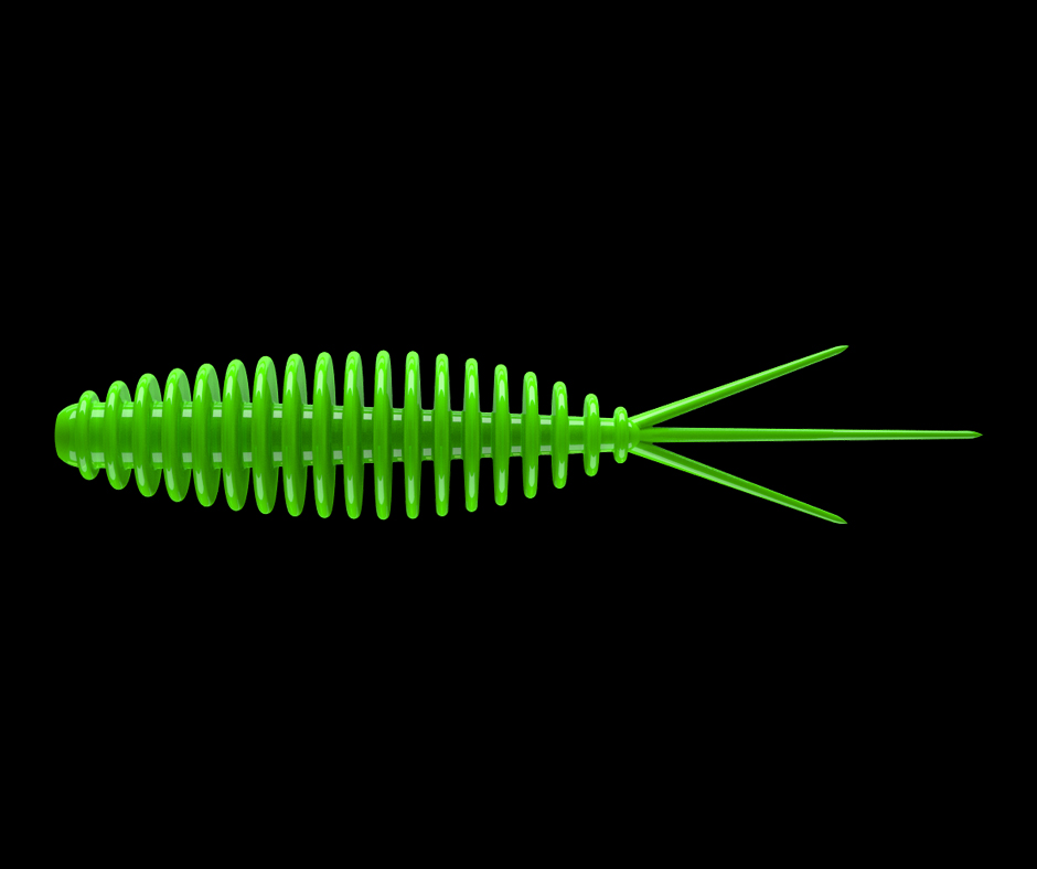 LIBRA LURES Turbo Worm 35 Hot Green 026 (Cheese) – 15ks/bal