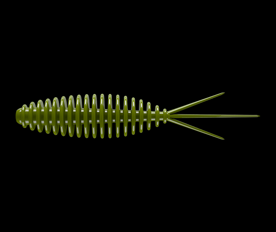 LIBRA LURES Turbo Worm 35 Olive 031 (Cheese) – 15ks/bal