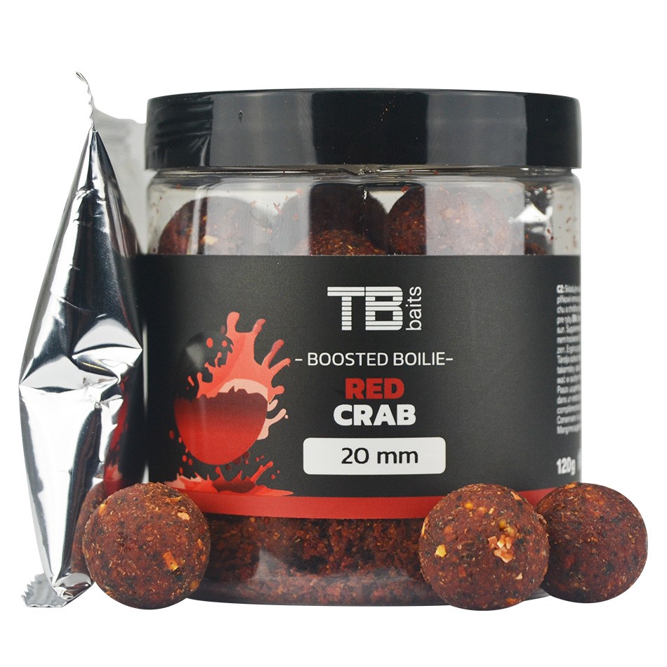 TB Baits Boosterované Boilie Red Crab 120 g 16 mm