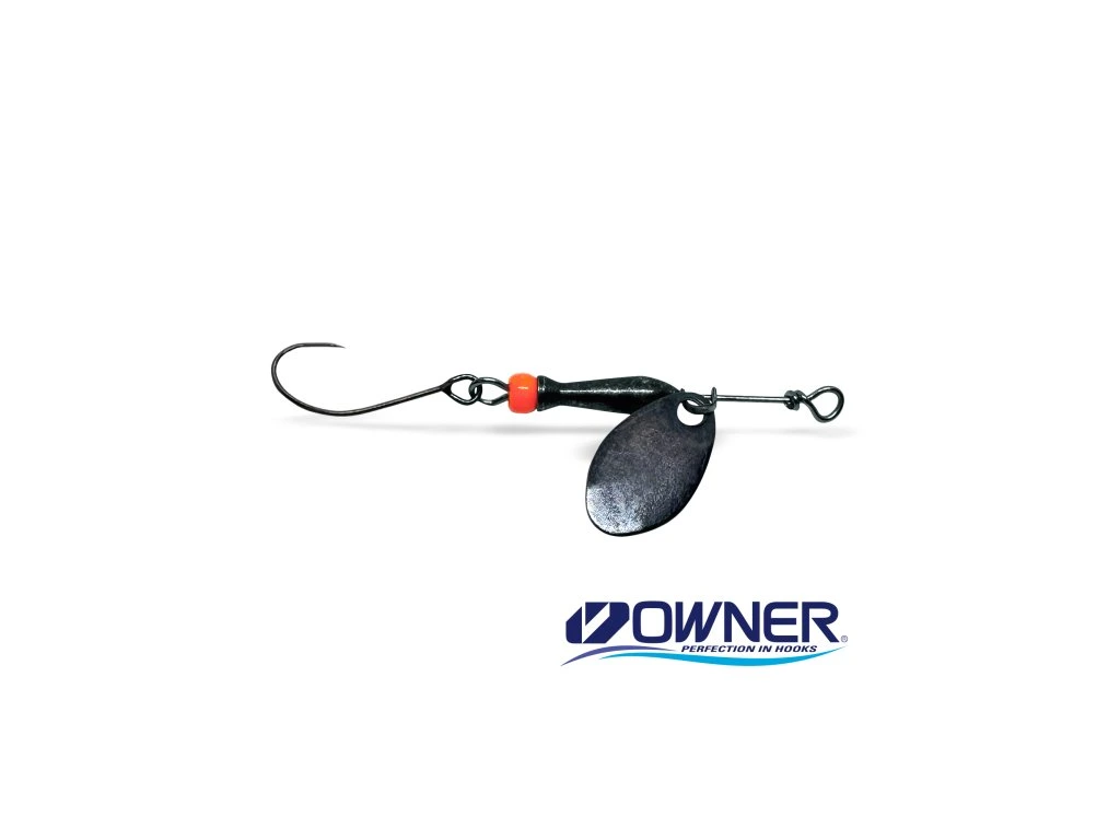 Třpytka Classic Barbless vel.1 - Black/Orange body