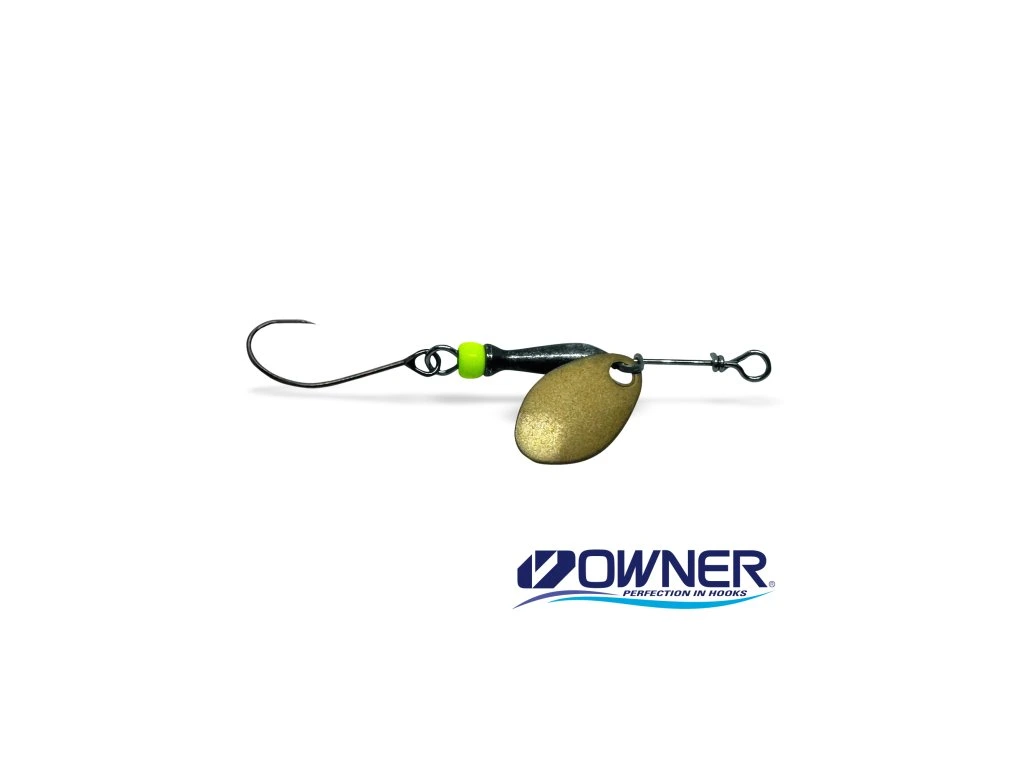 Třpytka Classic Barbless vel.2 - Gold Black/Chartreuse body