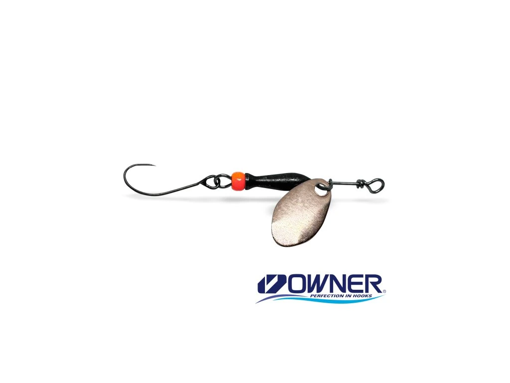 Třpytka Classic Barbless vel.1 - Pink Gold Black/Orange body