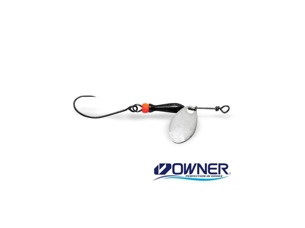 Třpytka Classic Barbless vel.2 - Silver Black/Orange body
