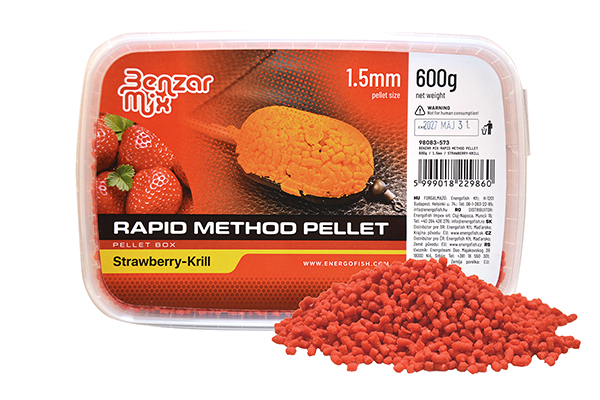 Benzar Mix Rapid Method Pellet 600g 1,5mm - Jahoda-Krill