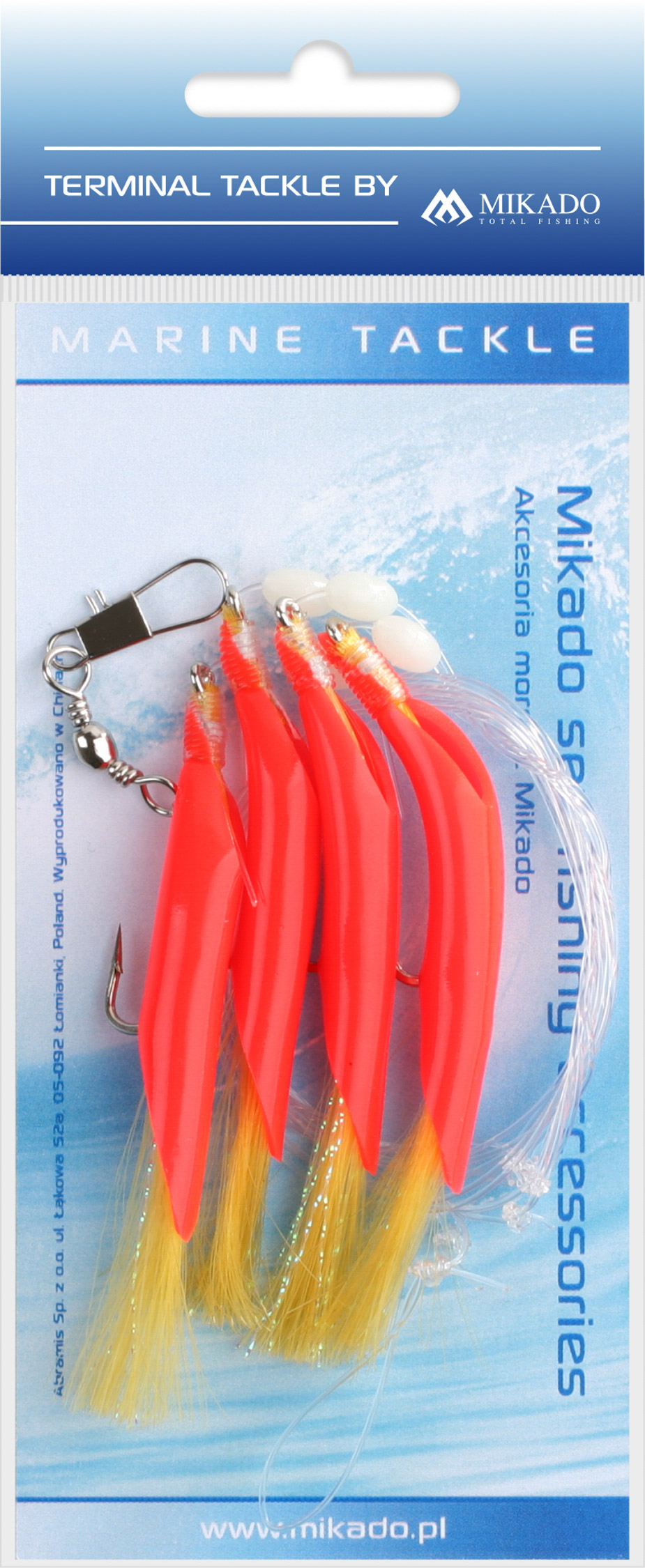 Mikado Hair Tube Rig - Vel.3/0 - Červeno Žlutý