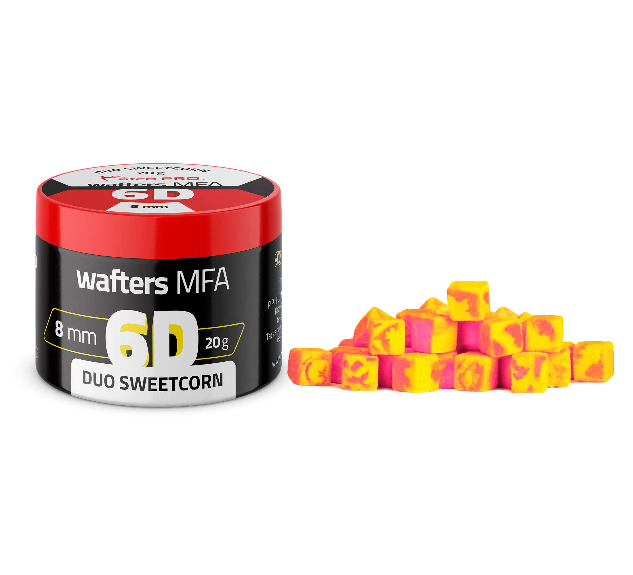 MatchPro 6D Wafters MFA Duo 8x8mm 20g - Sladká Kukuřice