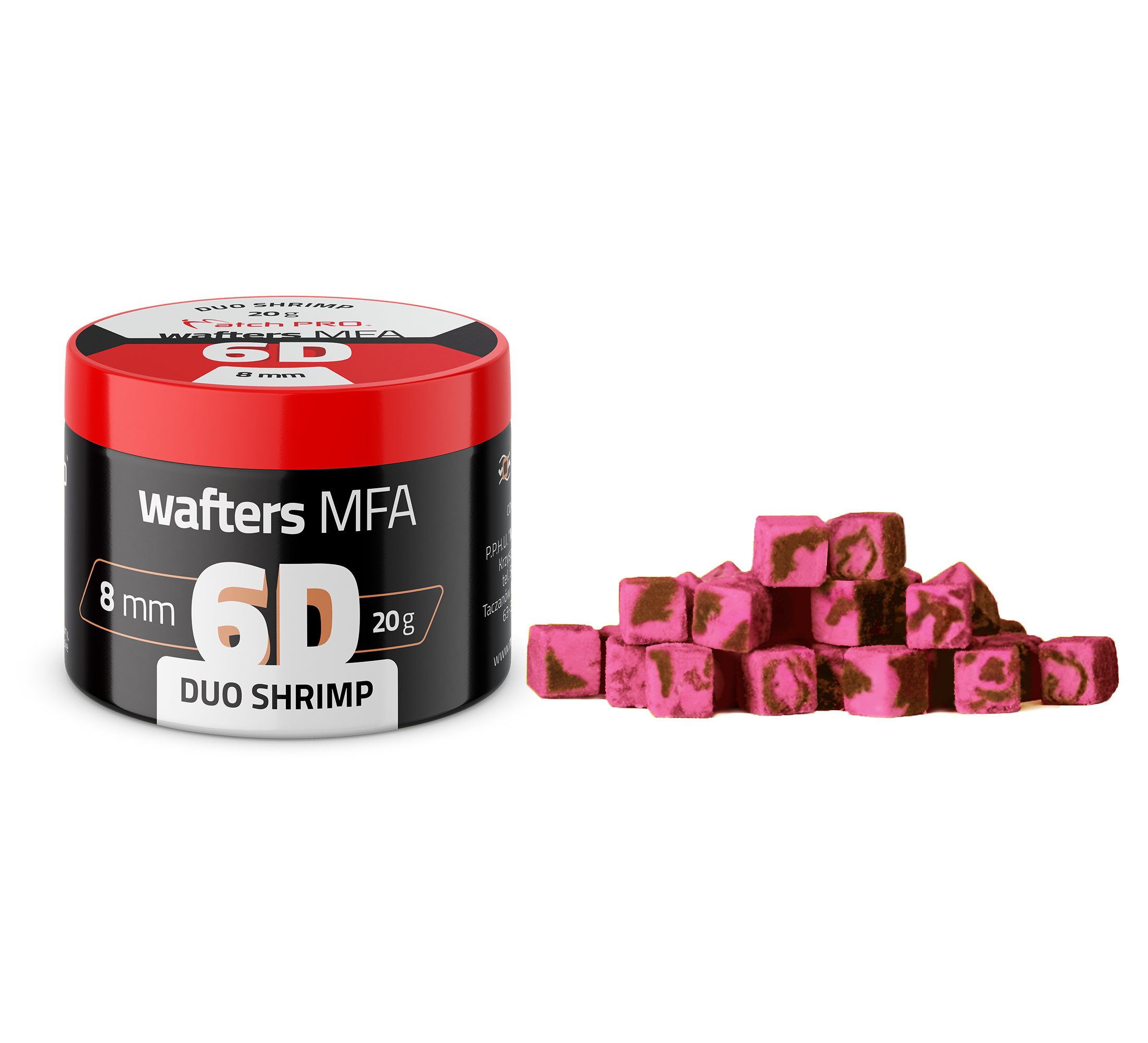 MatchPro 6D Wafters MFA Duo 8x8mm 20g - Krevetka