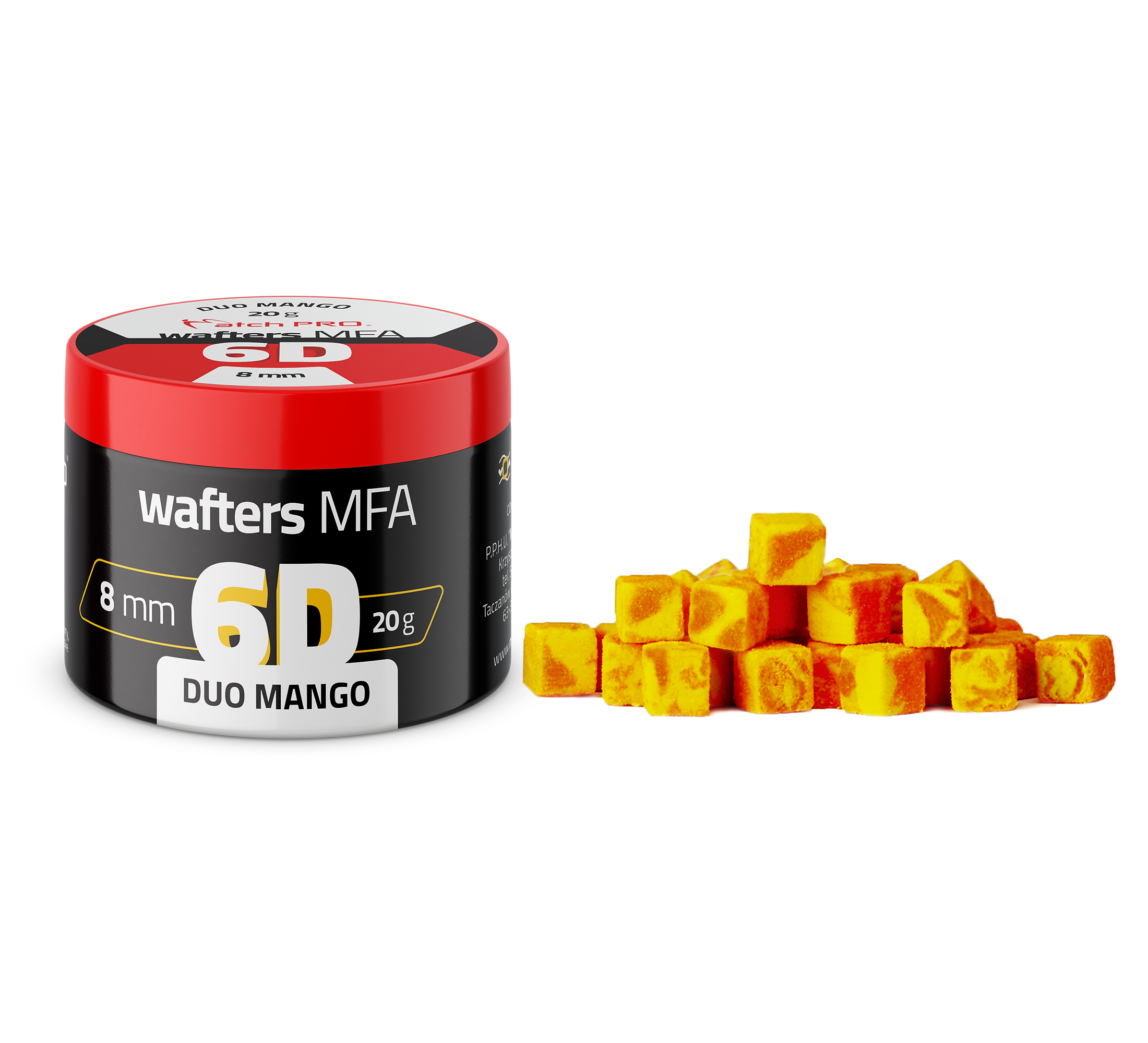 MatchPro 6D Wafters MFA Duo 8x8mm 20g - Mango
