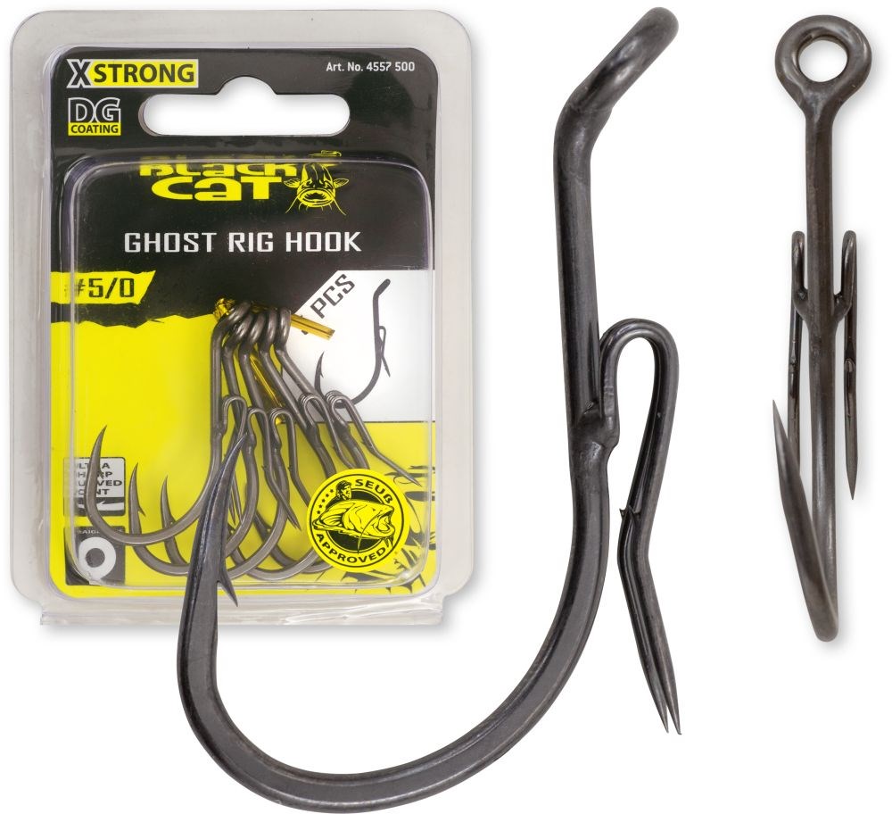 Black Cat Háček Ghost Rig DG Coating 5ks Vel. 6/0
