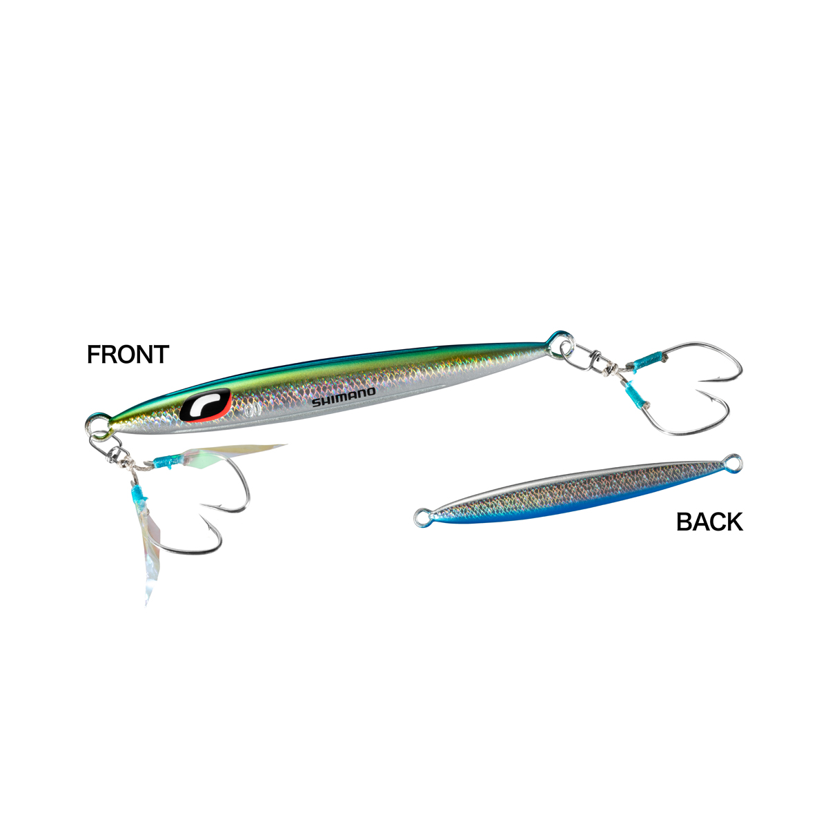 Shimano Pilker Stinger Butterfly Pebble Light 10,5cm 60gr - Blue Green