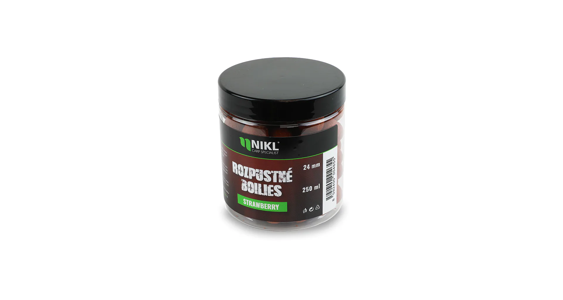 Nikl Rozpustné Boilies Strawberry 250ml 24mm