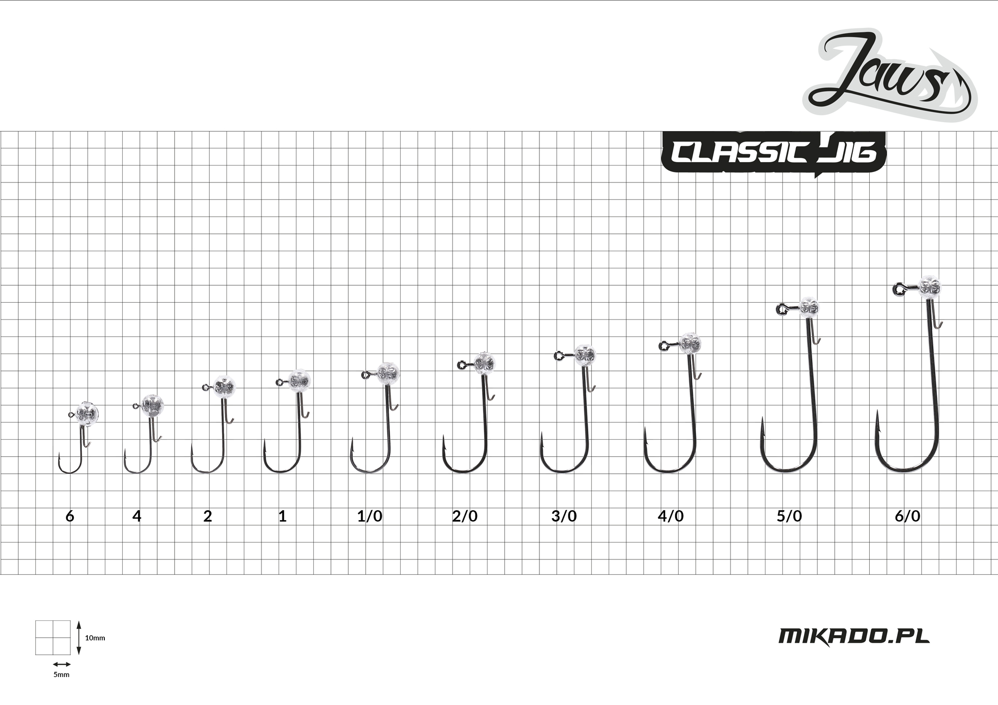 Mikado Jig Jaws 10g 3ks Vel. 4/0