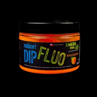 EmersFish Práškový Fluo Dip 40g - Broskev