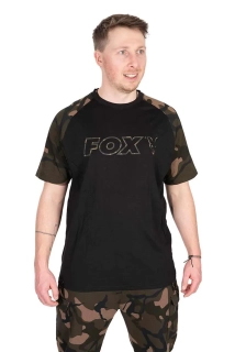 Fox Triko Black / Camo Outline T-Shirt Vel. L