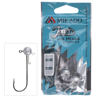 Mikado Jig Jaws Stinger Eye 10g 3ks Vel. 10/0