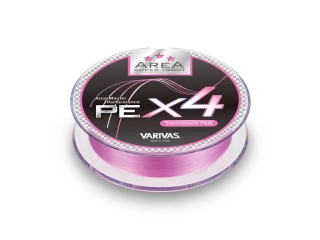 Šňůra VARIVAS Super Trout Area PE X4 [Tournament Pink] #0.15 75m 0,064mm 2,04kg