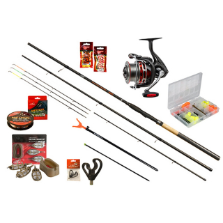 Carp Expert Prut Starfish Method Feeder Set 3,6 m 80-150 g + Naviják a Přislušenství