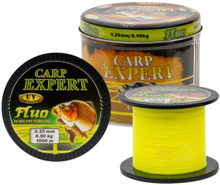 Carp Expert Vlasec V Plechové Doze UV Fluo 1000m 0,30mm 12,5kg
