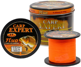 Carp Expert Vlasec V Plechové Doze UV Fluo 1000m 0,30mm 12,5kg
