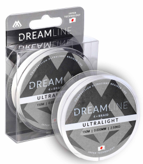 Šňůra Mikado Dreamline Ultralight 4X 150m 0,035mm 2,53kg - White