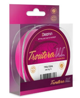 Delphin TROUTERA 8X 130m 0,045mm 4lb - Růžová