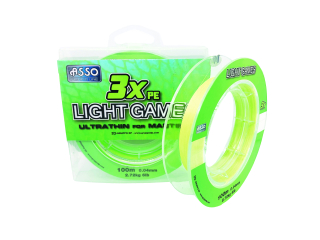 ASSO Šňůra PE 3X Light Games 100m 0,02mm 1,82kg - GREEN