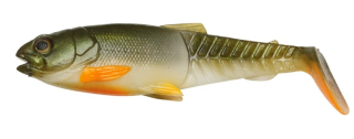 Savage Gear Gumová Nástraha Craft Cannibal Paddletail 8,5cm 7g - Olive Pearl Hot Orange