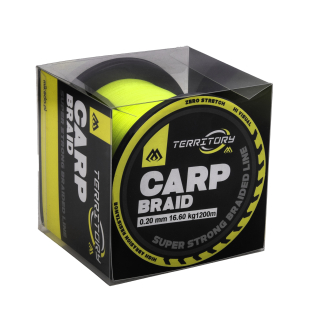 Šňůra Mikado Territory Carp 1200m 0,16mm 12,50kg - Fluo Yellow