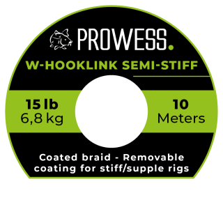 Prowess Kaprová Šňůra W-HOOKLINK S Potahem 10m 15lb
