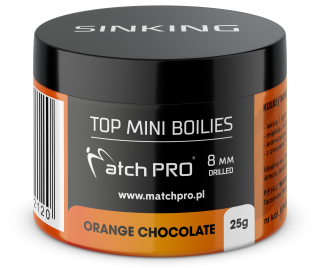 MatchPro Top Mini Boilie 8mm 25g - Pomeranč/Čokoláda