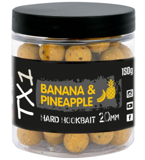 Shimano Tvrzené Boilies TX1 Hard Hookbait Banana & Pineapple 150g 15mm