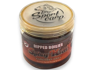 Sportcarp dipovaný boilies Dipped Boilies ø 20 mm 200 ml - Spicy Krill