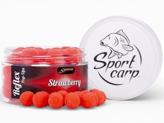Sportcarp plovoucí boilies Reflex 150 ml 15 mm - Jahoda