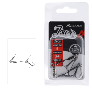 Mikado Jaws Stinger Ocel 5cm 2ks 24kg Vel. 1/0