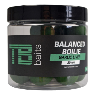 TB Baits Vyvážené Boilie Balanced + Atraktor Garlic Liver 100g 20mm