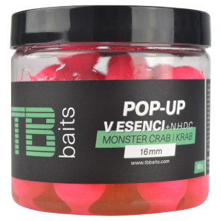 TB Baits Plovoucí Boilie Pop-Up Pink Monster Crab + NHDC 65g 16mm