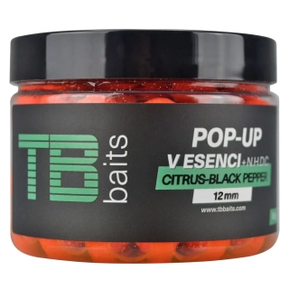 TB Baits Plovoucí Boilie Pop-Up Citrus - Black pepper + NHDC 65g 16mm