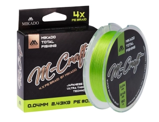 Šňůra Mikado M-Craft 4 150m 0,03mm 1,83kg - Fluo