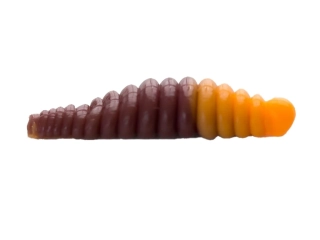 Moonky Worm 38mm DC03 Brown Metalic / Orange Fluo - Cheese (10ks)