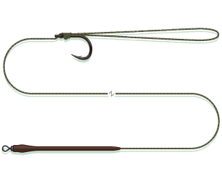Madcat Návazec Standard Pellet Rig Suspending 65cm 0,95mm 2/0 185lb 1ks