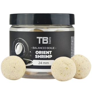 TB Baits Vyvážené Boilie Balanced White Edition + Atraktor Orient Shrimp 100 g - 24mm