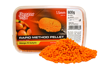 Benzar Mix Rapid Method Pellet 600g 1,5mm - Mango-Kyselina Máselná